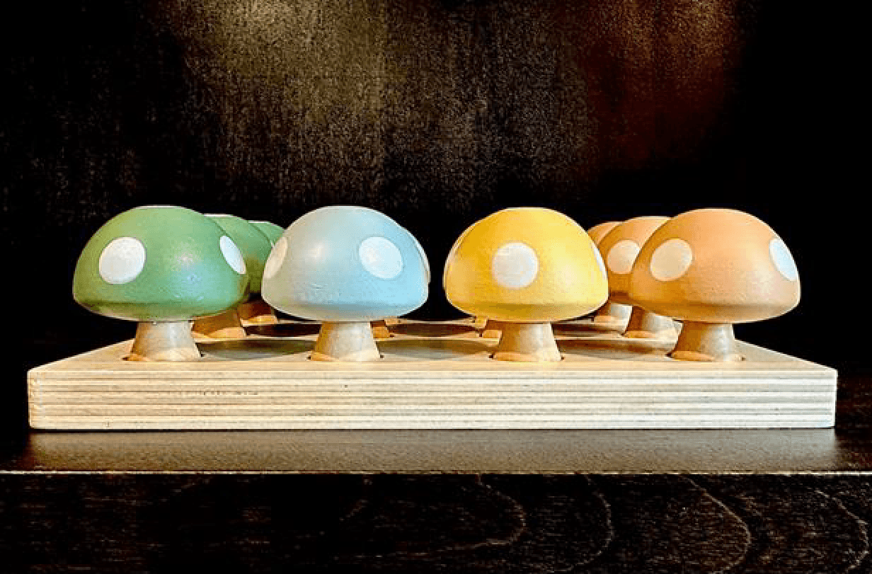 Recalled 13-Piece Toy Mushroom Peg Sorters (image 2 of 3)