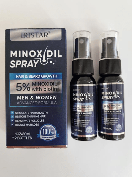 Recalled Iristar Minoxidil Spray Bottles