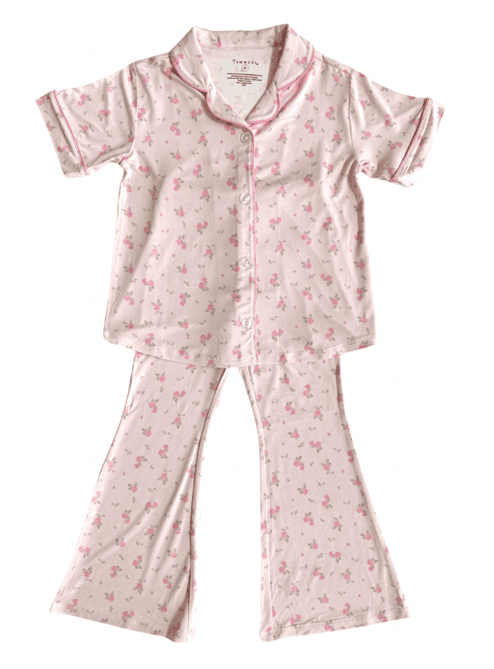 Recalled In My Jammers Button Up Flare Pajama Sets (image 4 of 10)