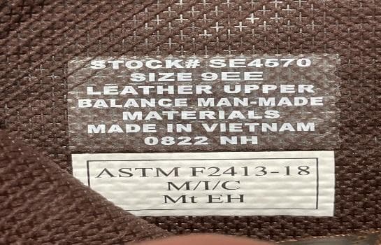 Recalled Justin Boots Keaven WP Met Guard Work Boots Model SE4570 (image 2 of 2)