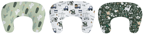 Recalled Little Grape Land Nursing Pillows - cactus, construction truck, forest deer