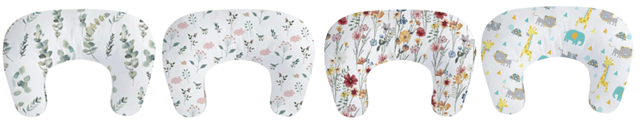 Recalled Little Grape Land Nursing Pillows – green leaves, little bunny, spring flower and woodland animal