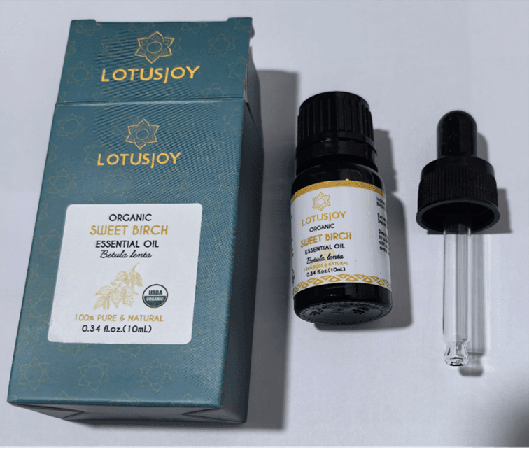 Recalled Lotus Joy Organic Sweet Birch Essential Oil Bottles