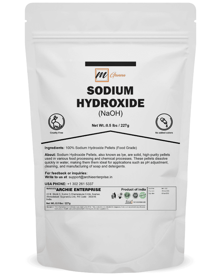 Recalled mGanna Sodium Hydroxide (lye) Pellet Bags