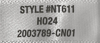 "Style #NT611" or "Style #NT612" and "HO24" are printed on the sewn-in side seam label of the recalled Madewell sweaters