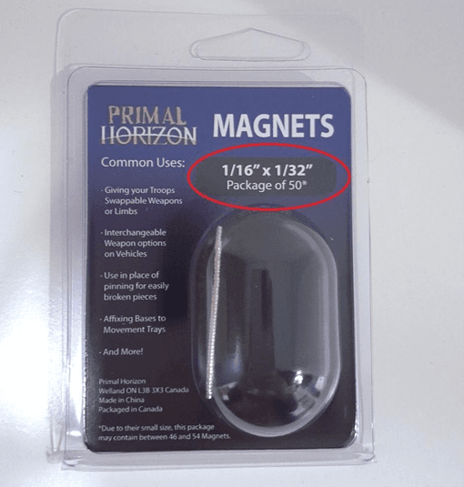 Recalled Primal Horizon Disc Magnets – front of package