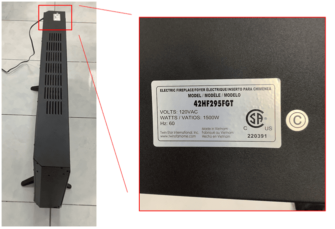 Recalled Style Selections 42-inch-wide Infrared Quartz Electric Fireplaces (image 2 of 3)