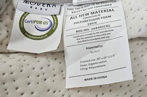 Recalled Organic Cotton Pack N Play Mattress Dual-Sided Portable Baby Crib Pad (image 3 of 6)