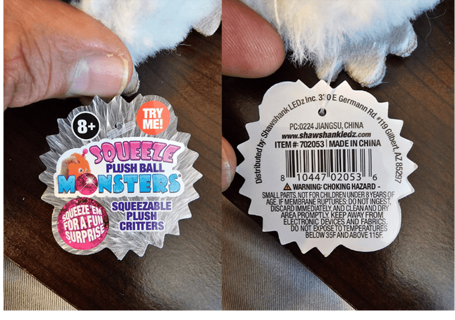 Recalled Squeeze Plush Ball Toys (image 3 of 5)