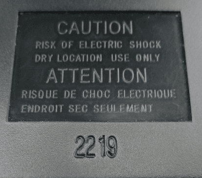 Recalled Yamaha PA-10 AC Power Adaptors (image 2 of 3)
