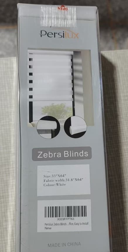 Recalled Persilux Zebra Blinds (image 2 of 2)