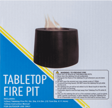 Recalled Tabletop Fire Pits (image 2 of 6)