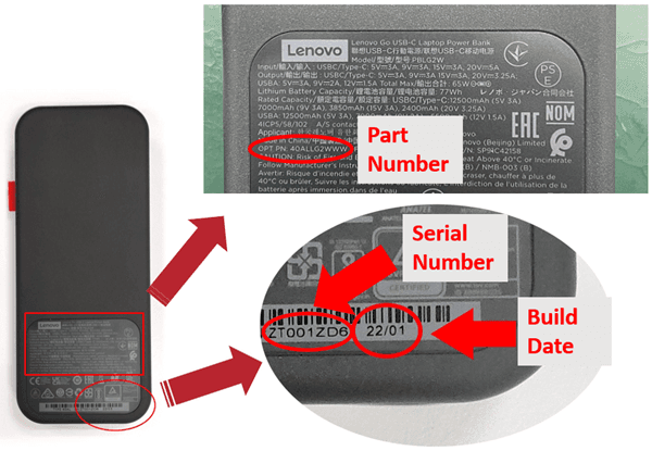 Recalled Lenovo USB-C Laptop Power Banks (image 2 of 2)