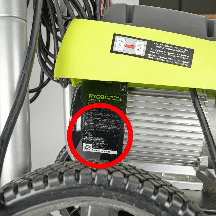 Recalled RYOBI Electric Pressure Washers (image 3 of 3)