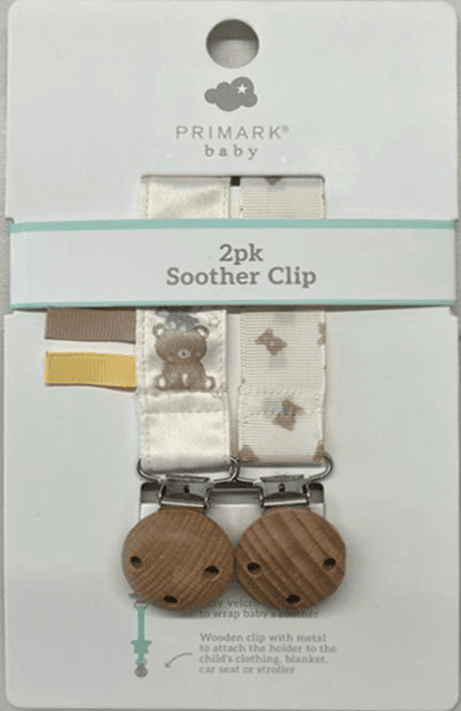 Recalled Little Bear 2-pack Soother Clip