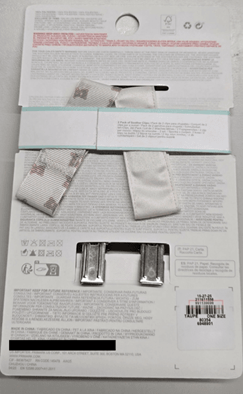 Recalled Little Bear 2-pack Soother Clip (image 2 of 2)