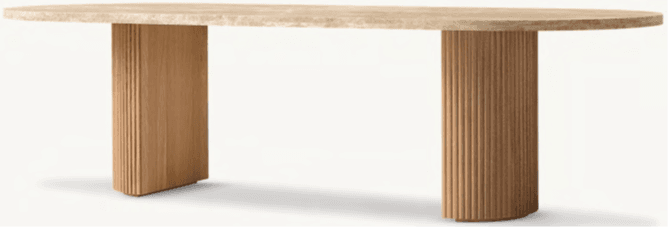 Recalled Byron Emperador Tables and Byron Reeded Stone Tables and Desks (image 3 of 3)