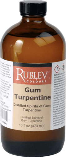 Recalled Rublev Colours Gum Turpentine and Mineral Spirits Bottles (image 2 of 2)