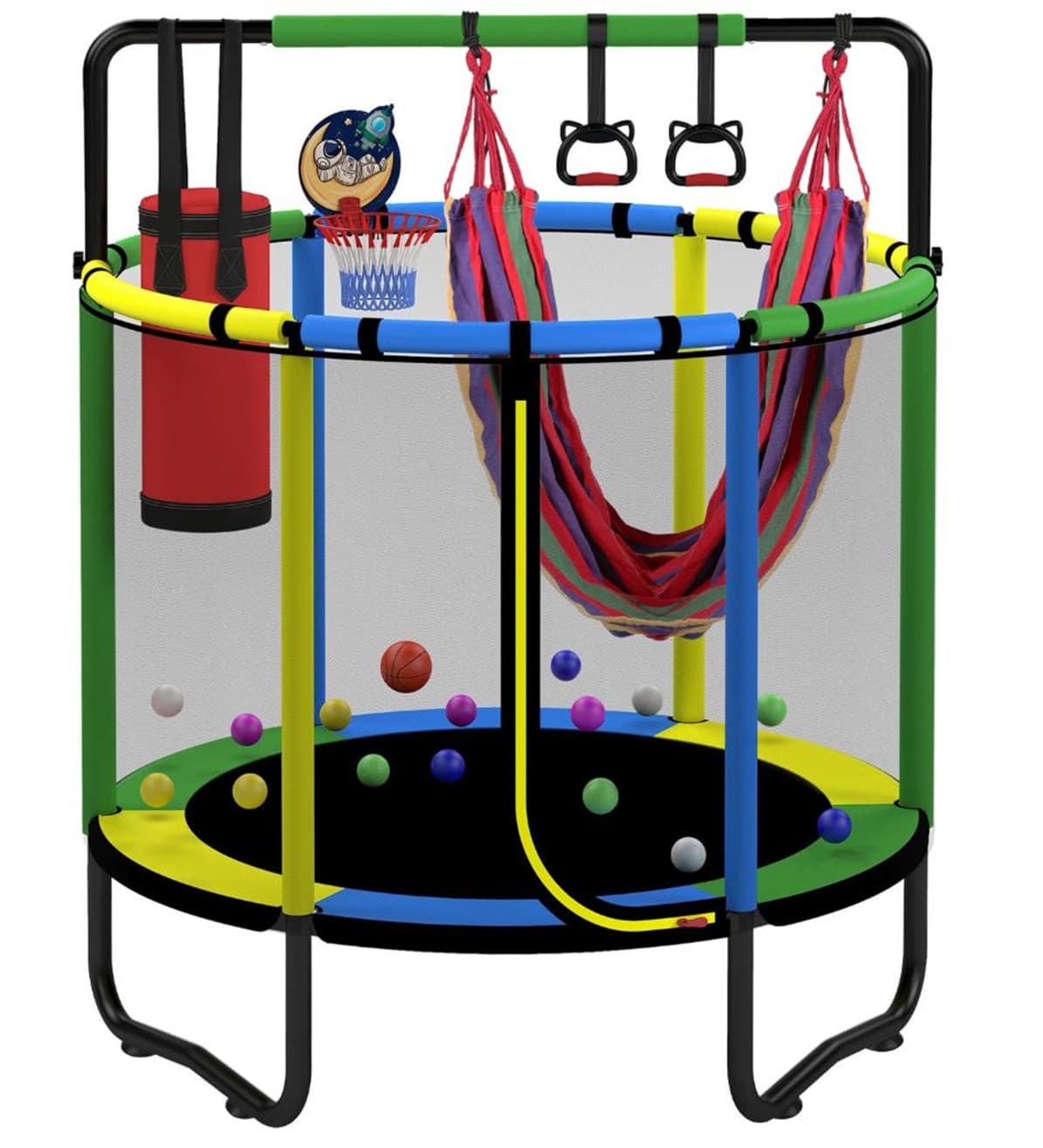 Recalled SEGMART 55" Indoor/Outdoor Mini Round Toddler Trampolines with Enclosure Nets an (image 2 of 3)