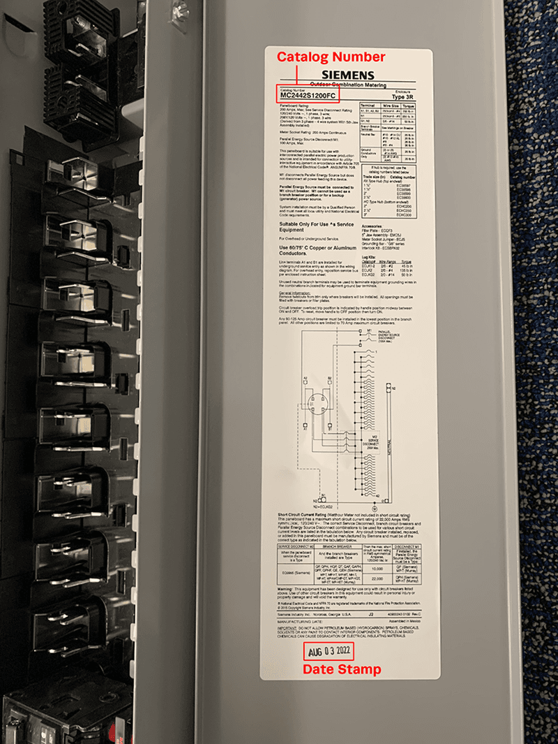 Recalled Siemens SolarReady Meter Combos (image 2 of 2)
