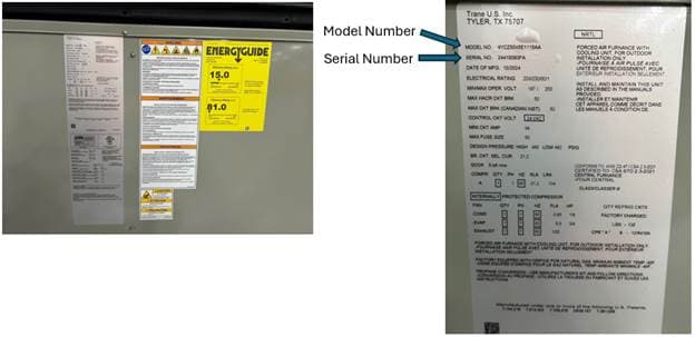 Recalled Trane and American Standard Gas/Electric Packaged Units (image 4 of 4)