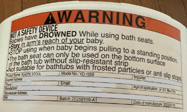 Recalled Trankerloop Baby Bath Seats (image 2 of 2)