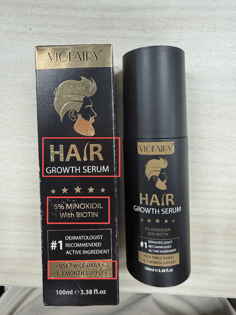 Recalled Viofairy Hair Growth Serum