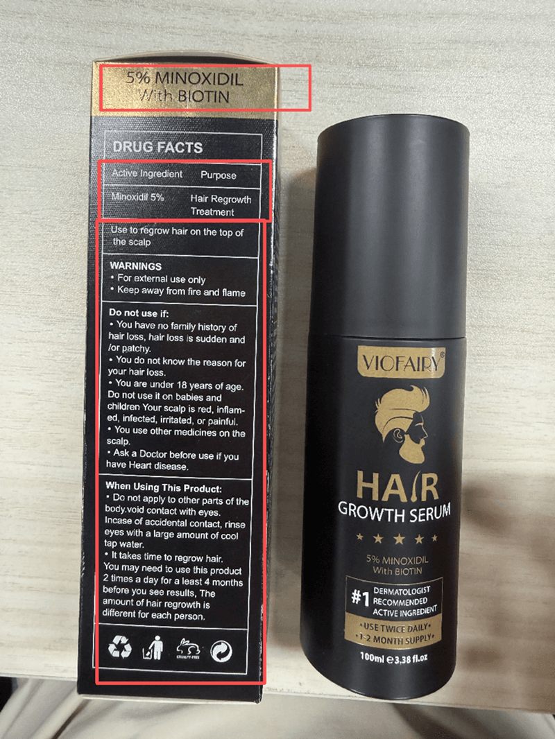 Recalled Viofairy Hair Growth Serum (image 2 of 2)