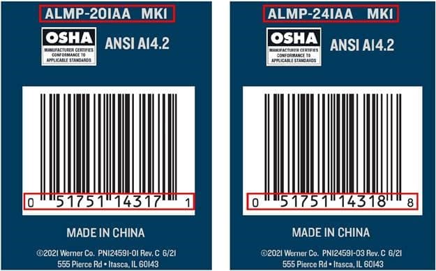 Recalled Werner 20' and 24' Multi-Max Pro Multi-Purpose Ladders (image 2 of 2)