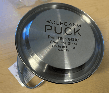 Recalled Wolfgang Puck Stainless Steel Petite Tea Kettles (image 2 of 2)