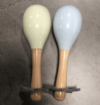 Recalled Wooden Music Shaker and "DTR M&M Maracas" Baby Rattles (image 2 of 2)