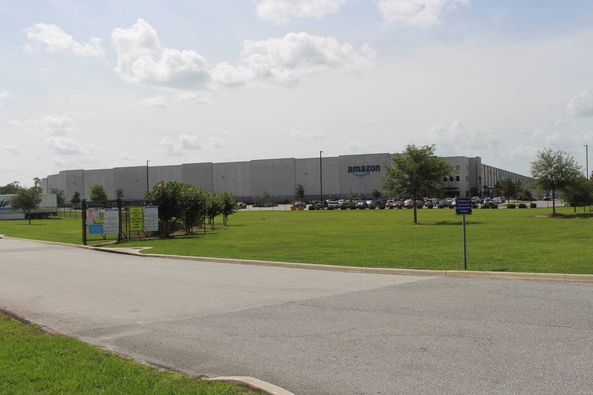 Amazon fulfillment center exterior in Ocala, Florida