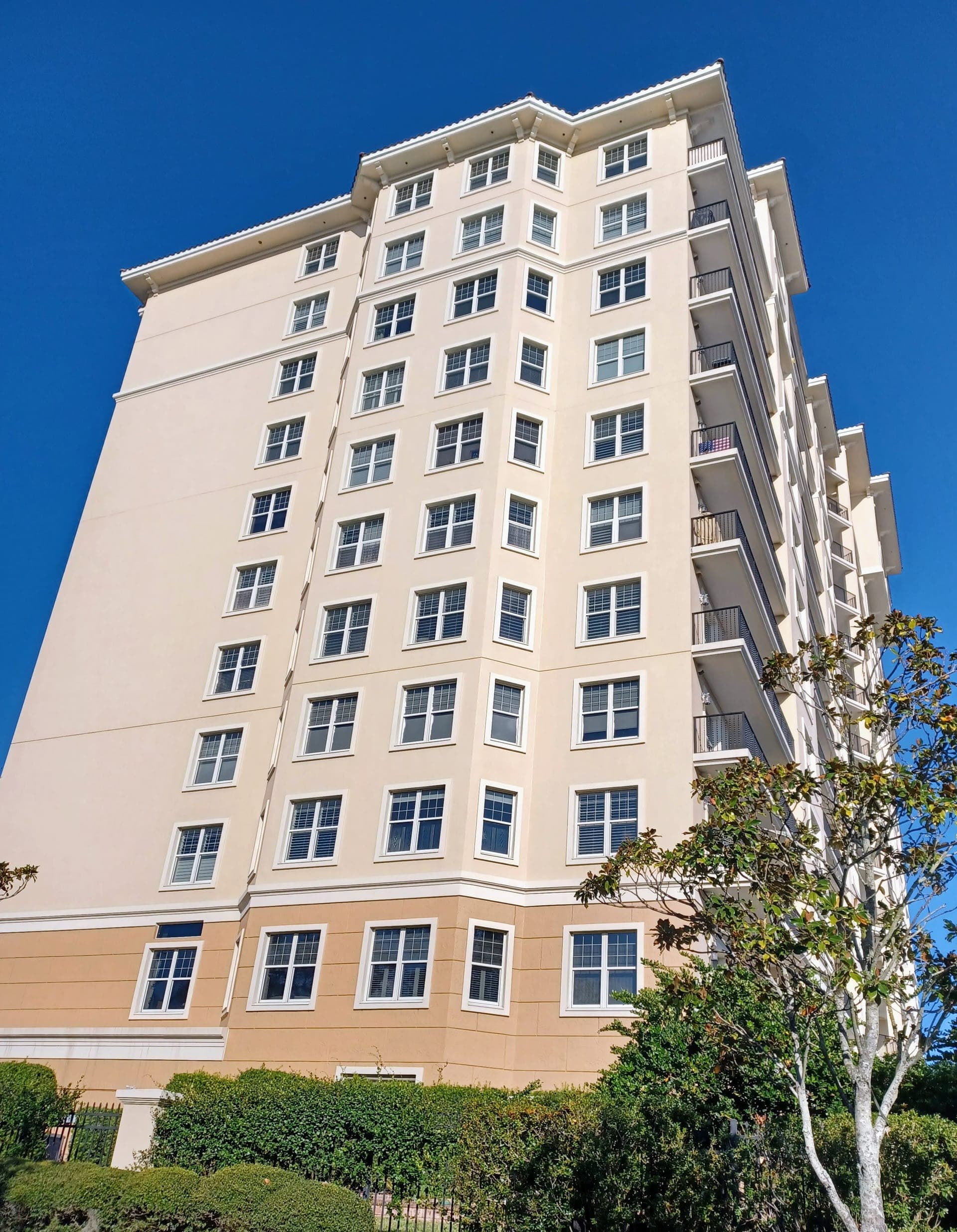 A residential building exterior in Jacksonville, Florida
