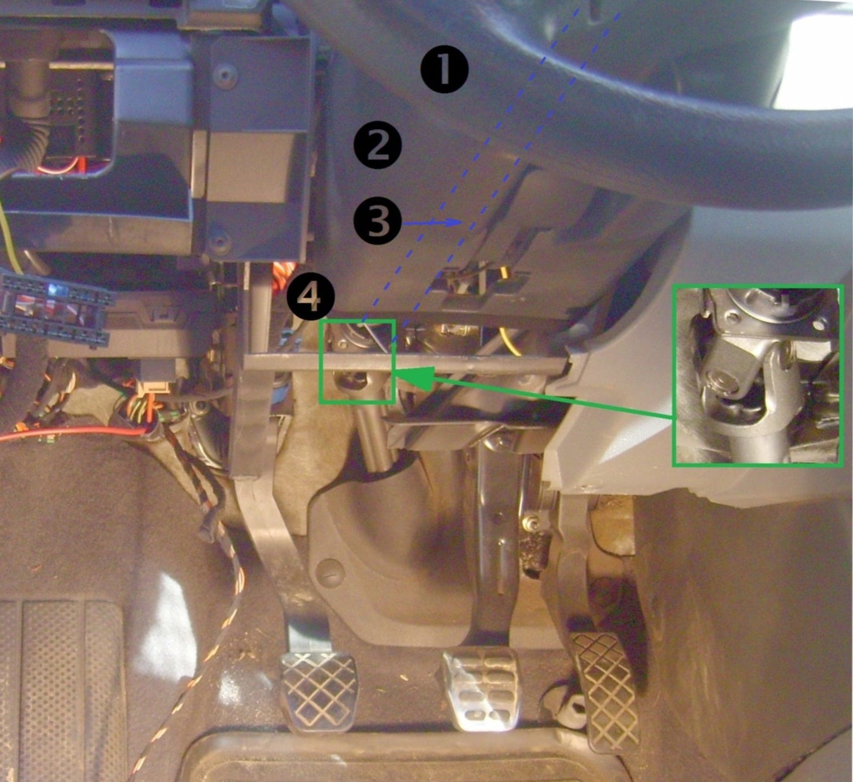 Automotive steering column assembly — representative photo for NHTSA steering/suspension recall