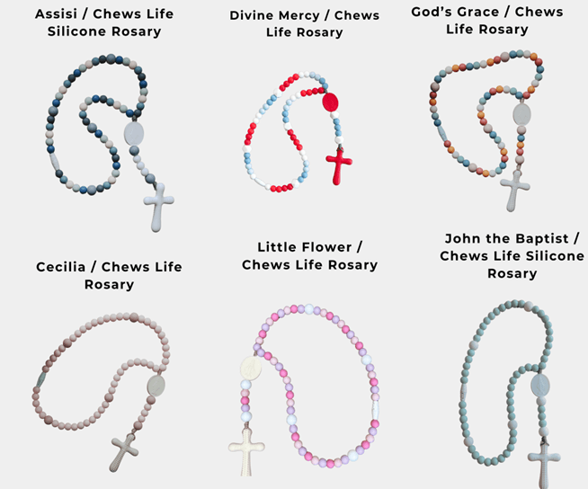 Recalled Silicone Rosary and Decade teethers
