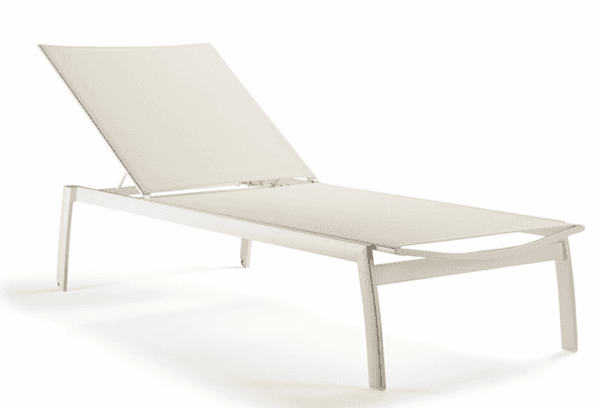 Recalled Frontgate Resort Collection Newport Aluminum and Teak Chaise