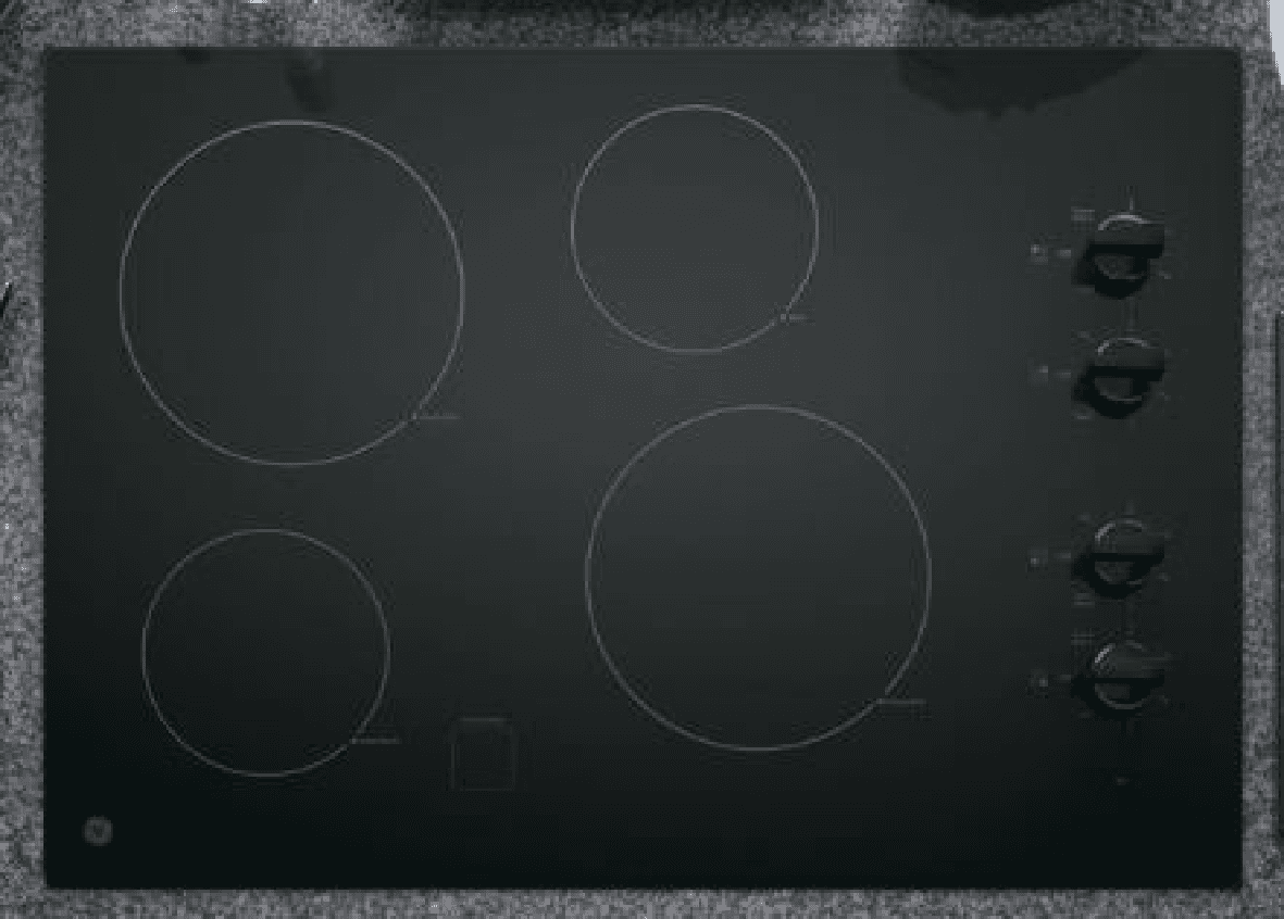 Recalled Knob-control electric radiant cooktops, model GE JP3030