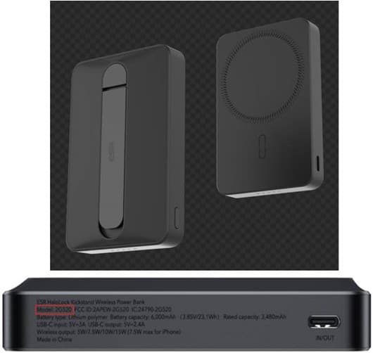 Recalled ESR HaloLock Wireless Power Banks