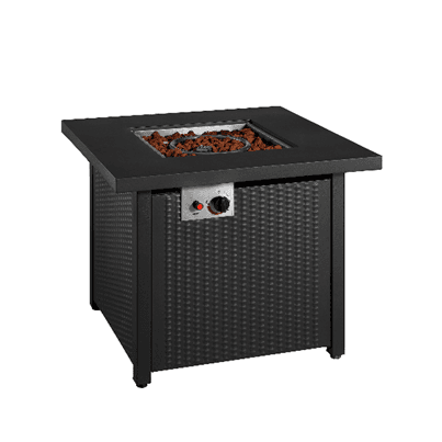 Recalled Insignia and Yardbird fire tables with lava rocks