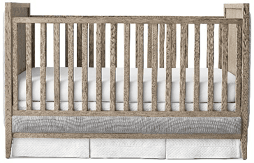 Recalled Jeune French Contemporary Upholstered Panel Cribs