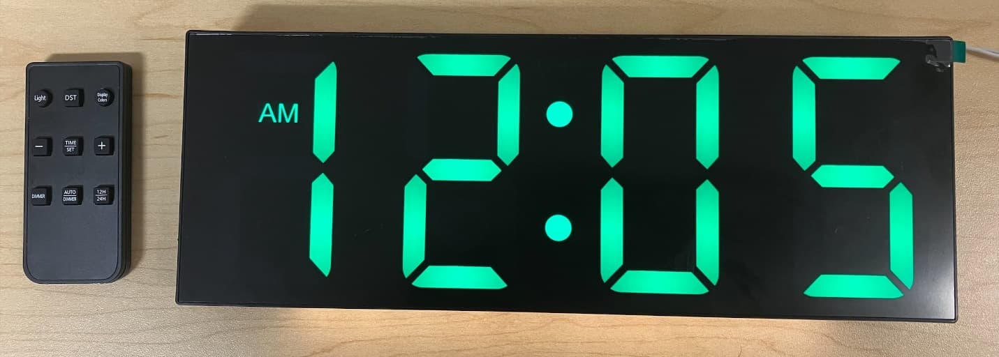 Recalled Digital Wall Clocks (image 1 of 5)