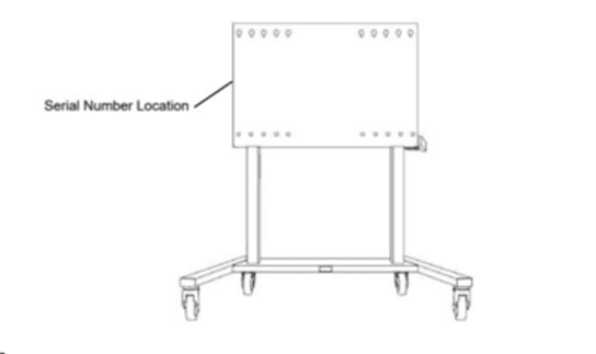 Recalled Electric Height-Adjustable Mobile Stands for Large Interactive Flat Panel Displa (image 2 of 2)