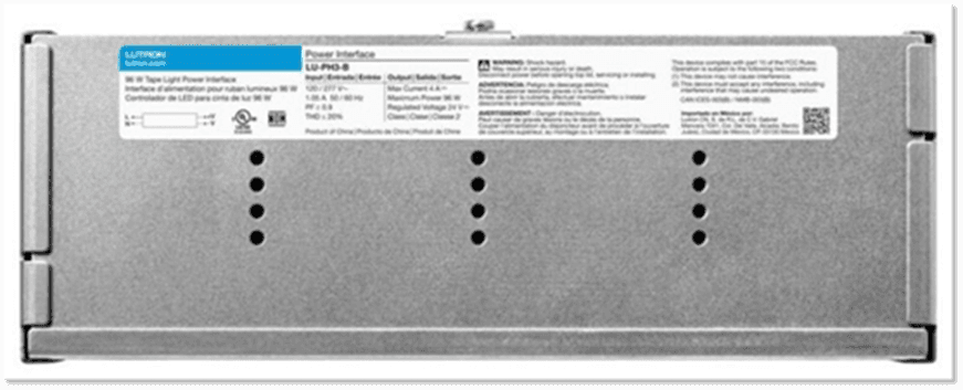 Recalled Lutron-branded power interfaces for LED tape lights (image 1 of 4)