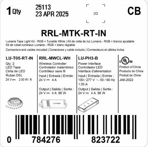 Recalled Lutron-branded power interfaces for LED tape lights (image 3 of 4)