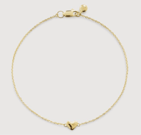 Recalled Monica Vinader 14k Yellow Gold Mini Heart Jewelry