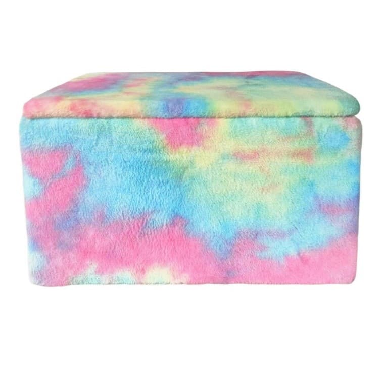 Recalled Tie Dye Fur Toy Trunk Storage Chests