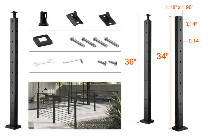 Recalled Stainless steel cable railing kits