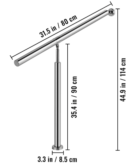 Recalled Vevor Single Post Handrails (image 4 of 7)
