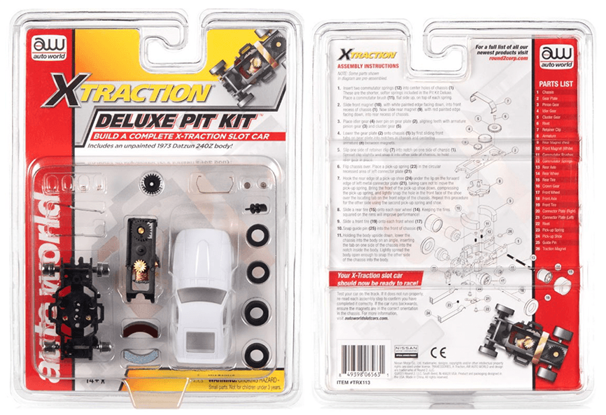 Recalled Auto World Unassembled Deluxe Pit Kit Slot Cars