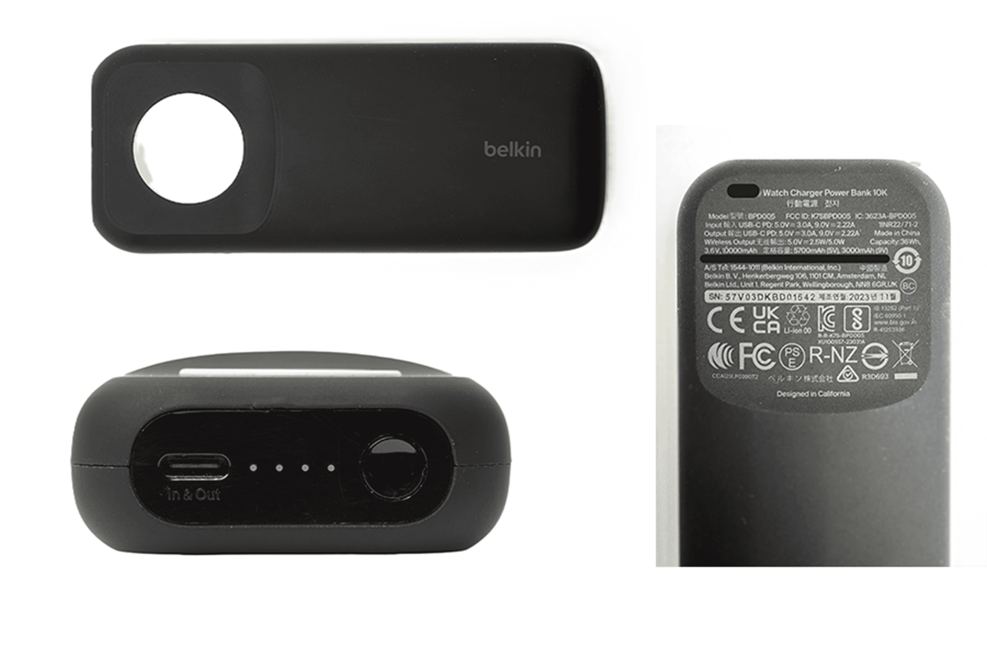 Recalled Belkin BoostCharge Pro Fast Wireless Charger Power Banks 10K